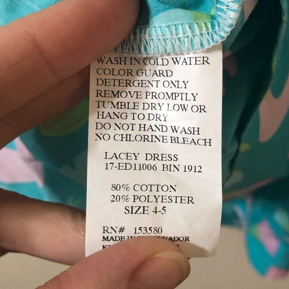 Eleanor Rose Lacey Blue Pink Dinosaur Dress with Pockets - Size 4-5 - Picture 5 of 5